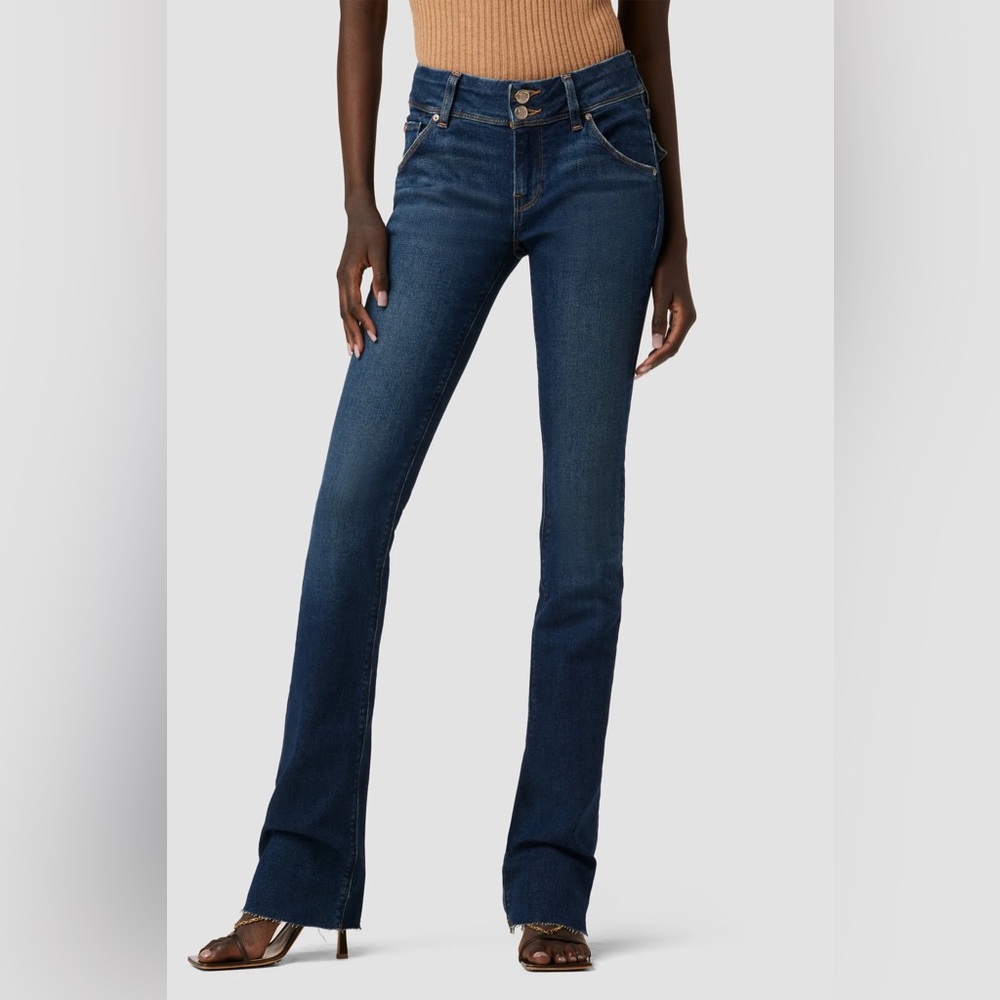Hudson Signature Midrise Bootcut Jeans in Dark Wash